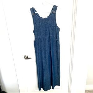 Real Comfort Size 10 Vintage Denim Dress Pockets